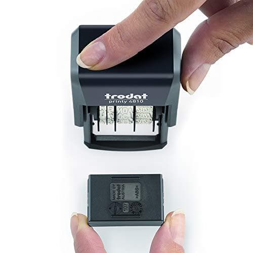 Trodat 4810 traditionelt datostempel firmastempel (4810)
