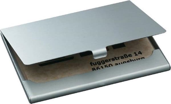 visitkortsfodral Sigel matt silver SI-VZ135