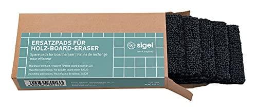 SIGEL BA121 udskiftningspuder til træplade viskelæder BA120 - 13 x 6 cm - 5 stk - vaskbar