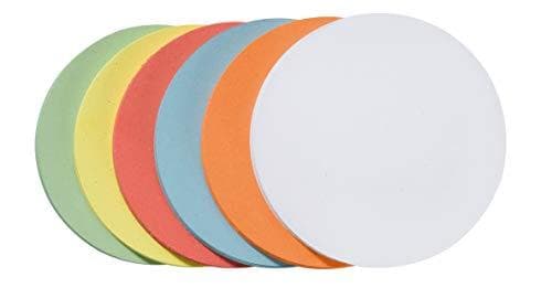 Franken GmbH UMZ 20 99 - cirklar med modereringskort, Ø 19,5 cm, 130 g/m², flera färger, 500 stycken
