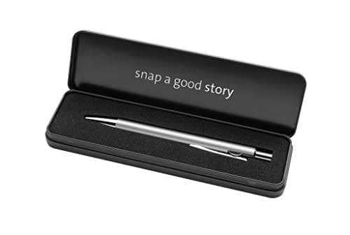 Pelikan Kulspetspenna Snap Metalic K10 Silver i fodral Blå Clip-on Medium 1 st (821223)