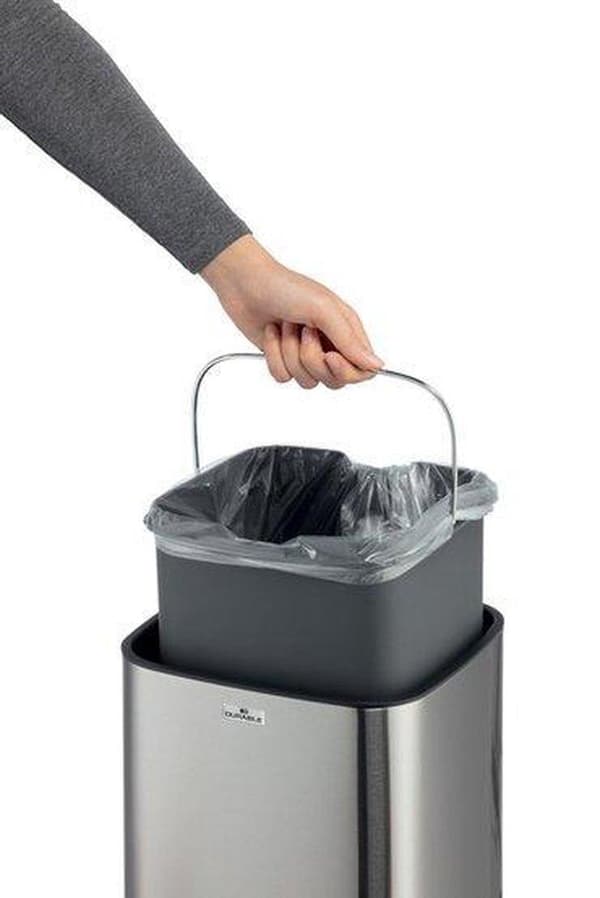 Slitstark 342123 342123 Avfallskärl 12 rostfritt stål Silver One-Touch locköppnare 1 st.