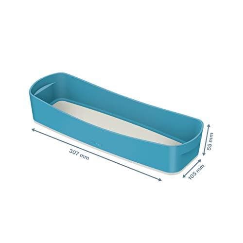 LEITZ opbevaringsbakke My Box Cozy, DIN lang, blå af plast, BPA-fri, fødevaresikker, med afrundede kanter - 1 stk (5265-00-61)