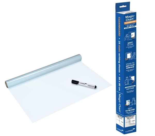 Legamaster - taikataulu - kirkastaulu - folio - 60x80cm - läpinäkyvä - 25 arkkia