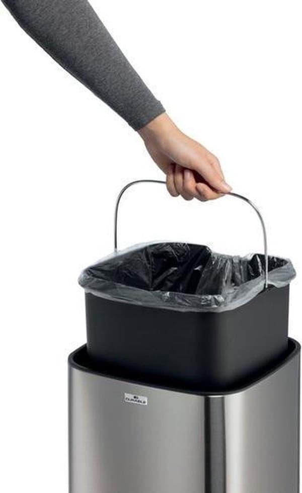 Slitstark 342223 342223 Avfallskärl 21 Rostfritt stål Silver One-touch locköppnare 1 st.