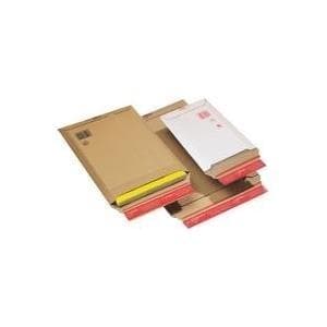 ColomPac mailer, lavet af brunt bølgepap, indvendige mål: (B)250 x (D)340 x (H)-50 mm - 20 stk (CP 010.05)
