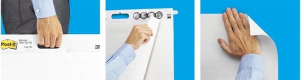 Post-it® Super Sticky selvklæbende flipover-gitterpapir 2 puder 635 mm x 762 mm