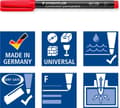 Miniatyrbillede 4 af 7: STAEDTLER Lumocolor permanent pen F - sæt med 14 farver
