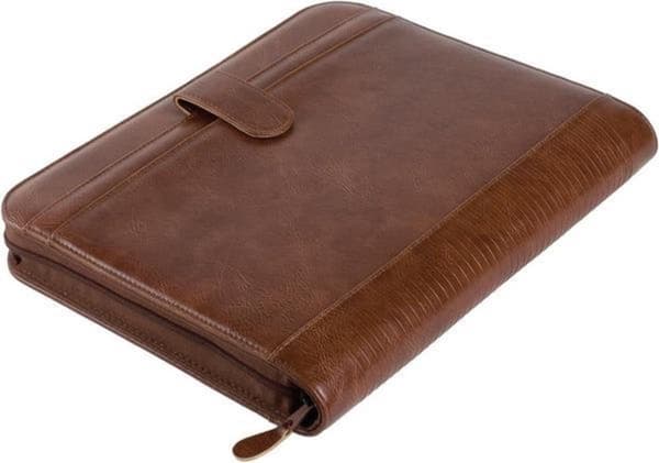 Juscha JU-30053 Konferensmapp Alassio Viterbo Leatherette Finetouch A4 Brun