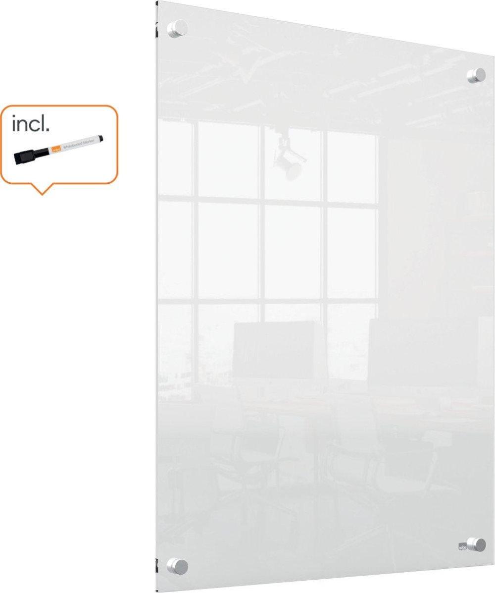 Nobo Portable Dry Erase Mini Väggmonterad Whiteboard - 600 x 450 Millimeter - Inkluderar Whiteboard-markör - Transparent akryl