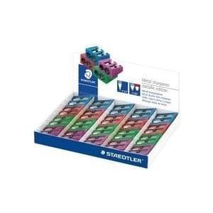 STAEDTLER metallisk dobbeltspidser, lavet af metal, display på 20 for blyanter med normal styrke op til 8,2 mm / 10,2 mm i diameter, - 20 styk (510 20