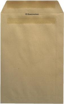 Forsendelseskonvolutter C4 oF/sk brun 90g pakke med 250 styk - kontorartikler (2953)