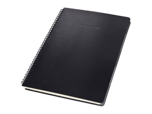 Anteckningsblock Sigel CONCEPTUM inbunden A4 svart diamant inkl register SI-CO840