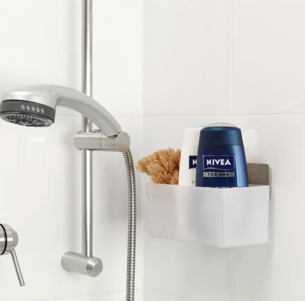 Tesa 59711 powerstrips vandtæt brusekar hvid/rustfrit stål