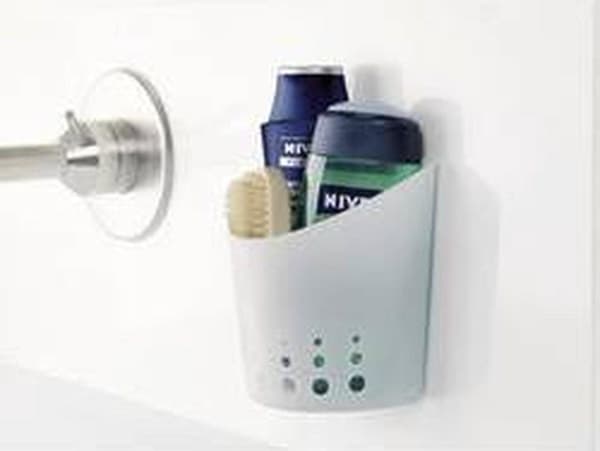 Tesa 59711 powerstrips vandtæt brusekar hvid/rustfrit stål
