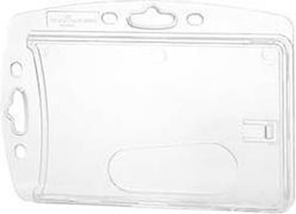 Holdbar 8905 Kortholder, der kan kombineres med clips, tekstilrem, kæde, yo-yo Transparent 10 stk/pak 890519 10 stk.