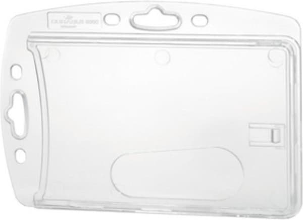 Holdbar 8905 Kortholder, der kan kombineres med clips, tekstilrem, kæde, yo-yo Transparent 10 stk/pak 890519 10 stk.