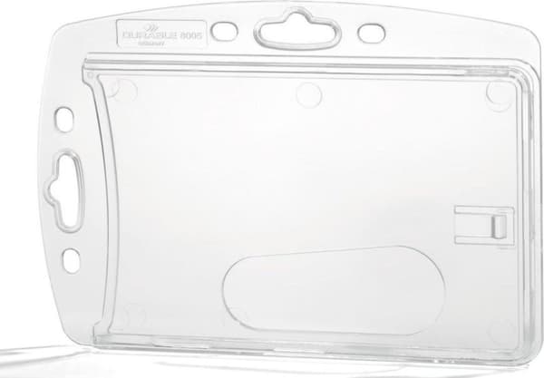 Holdbar 8905 Kortholder, der kan kombineres med clips, tekstilrem, kæde, yo-yo Transparent 10 stk/pak 890519 10 stk.