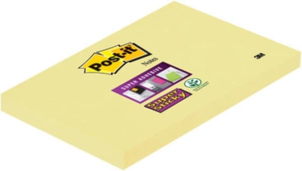 Post-it® Super Sticky Notes - Canary Yellow™ - 76 x 76 mm