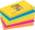 Miniatyrbild 1 av 2: Post-it® Super Sticky Notes - Färguppsättning Rio, Neongult, Medelhavsblått, Neongrönt, Fuchsia, Neonorange - 6 block