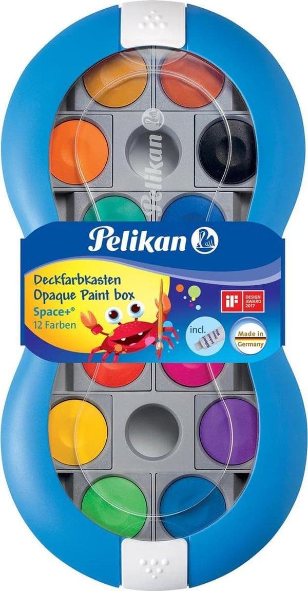 Pelikan Deckfarbkasten 735 SP/12 Space Blau 12 Farb + DW