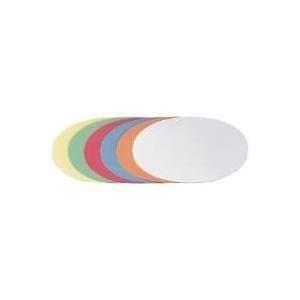 FRANKEN modereringskort, ovalt, 190 x 110 mm, gult 100 % returpapper, 130 g/kvm (UMZ 1119 04)