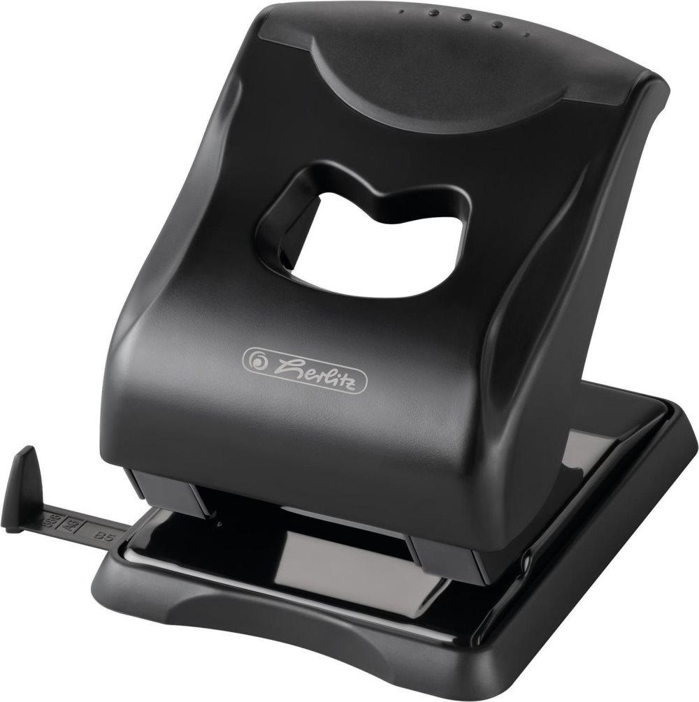 herlitz 50025428 filstans 4mm med stoppskena, svart, 1 st.