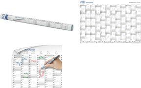 STAEDTLER årsplanerare 2023 Lumocolor, A1, avtorkningsbar, format: 840 x 600 mm, tillverkad av plast, med semesterdatum - 1 st (641 A1-1)