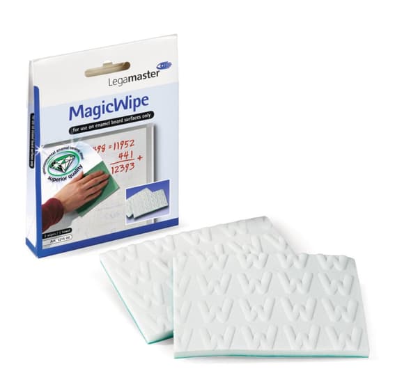 Legamaster MagicWipe - Board viskelæder - hvid - mikrofiber - 154 mm - 22 mm - 115 mm (7-121500)