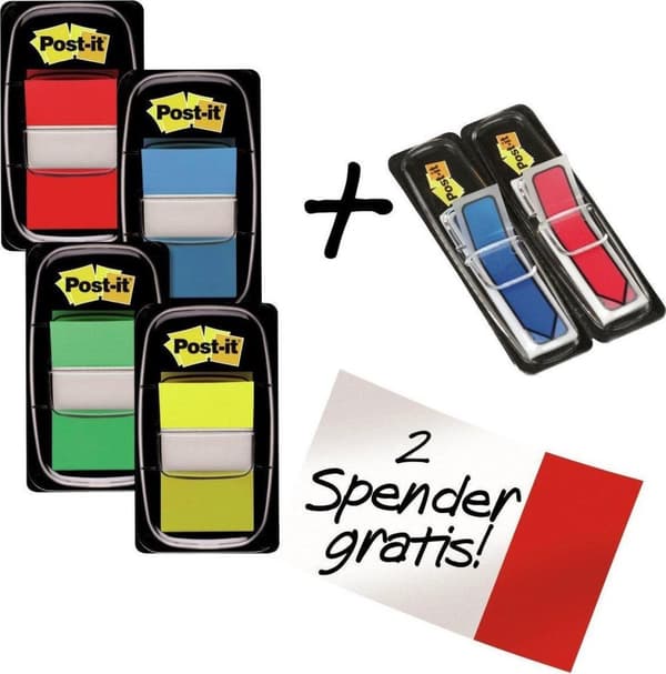 Value Pack: 4 x Post-it® Index Standard + 2 x Post-it® Index Pilar