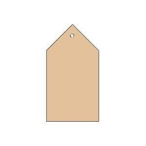 HERMA - Kartongetiketter - slät brun - 80 x 150 mm - 250 st. (6070)