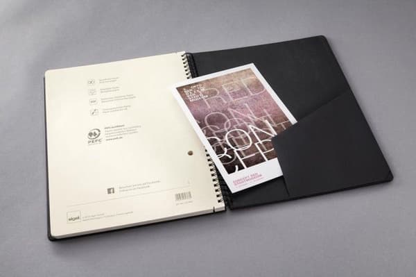 Notesblok Sigel CONCEPTUM hardcover A5 sort diamant SI-CO822