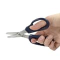 Miniatyrbillede 3 af 3: LogiLink saks til Kevlar fibre i fiberoptisk kabel, blå præcisionssaks med takket klinge, fjerner - 1 stk (WZ0065)