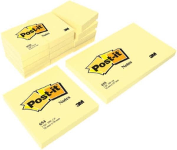 Post-it® Notes, Canary Yellow™, 1 block, 101 x 152 mm