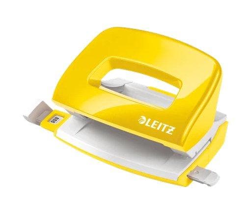 Leitz NeXXt Wow Mini Rei'itys - Rei'ittää jopa 10 A4-arkkia - Kansioihin ja rengaskansioon - Keltainen - Ihanteellinen kotitoimistoon/kotityöpaikalle