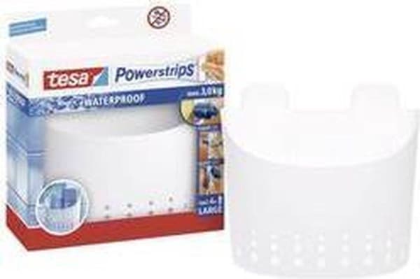 Tesa 59706 powerstrips vedenpitävä suihkuallas iso valkoinen