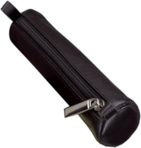 Pennfodral Alassio Nappa läder Svart/Silver JU-43041