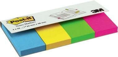 3M Post-it Notes-markører i etui, Ultra Colors, 4 x 50 ark (670-4U)