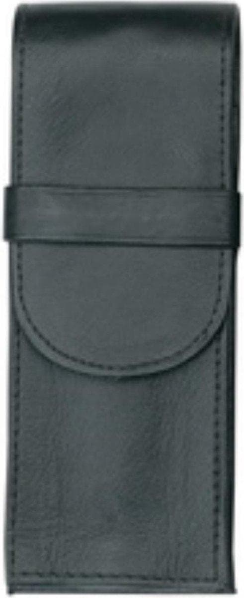 Yleinen kynäkotelo Juscha 14 x 4,5 x 2,5 cm nahka musta