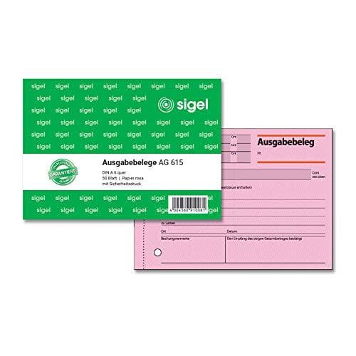 SIGEL AG615 udskriftsseddel A6 liggende, 50 ark, 1 stk