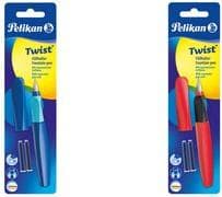 Pelikan fyllning Twist P457 Deep Blue M +2TP Blister - Blå - Kulspets - Rostfritt stål - Medium - Ambidextrous - Tyskland (814744)