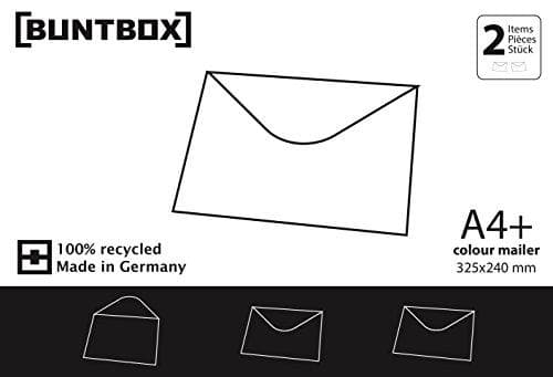 Buntbox 79-8 - Color Mailer C4 sæt, kuvert, 2 stk., grafit