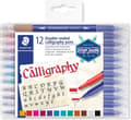 Miniatyrbild 1 av 10: Kalligrafi penna. duo point - set 12 st