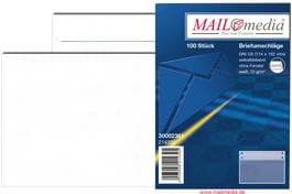 MAILmedia kirjekuori offset valkoinen, DL, ilman ikkunaa 72 g m², itseliimautuva, paino: n. 4,4 g (22541-0)