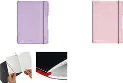 Herlitz 11408630 notesbog (A5, LIN, 80 g/m²) 40 ark lilla transparent