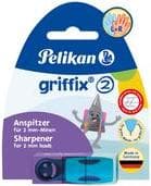 Pelikan griffix spidseræske, blå til blyanter med en blytykkelse på 2,0 mm, med opsamlingsbeholder, - 1 stk (701129)