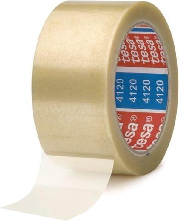 Tesa 04120 Emballagetape - PVC - Gennemsigtig - 50mm x 66m