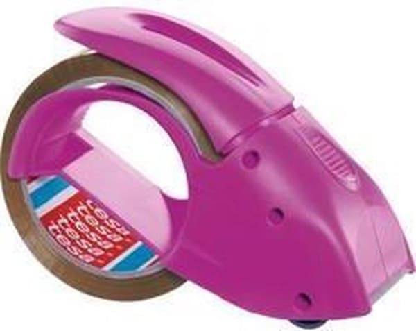 tesapack® Hånddispenser Pack-n-Go, emballagetape dispenser, pink