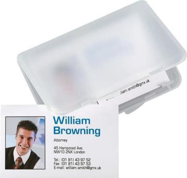 visitkortpose Sigel transparent til kort op til 90x55mm SI-VA140