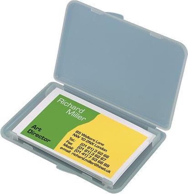 visitkortpose Sigel transparent til kort op til 90x55mm SI-VA140